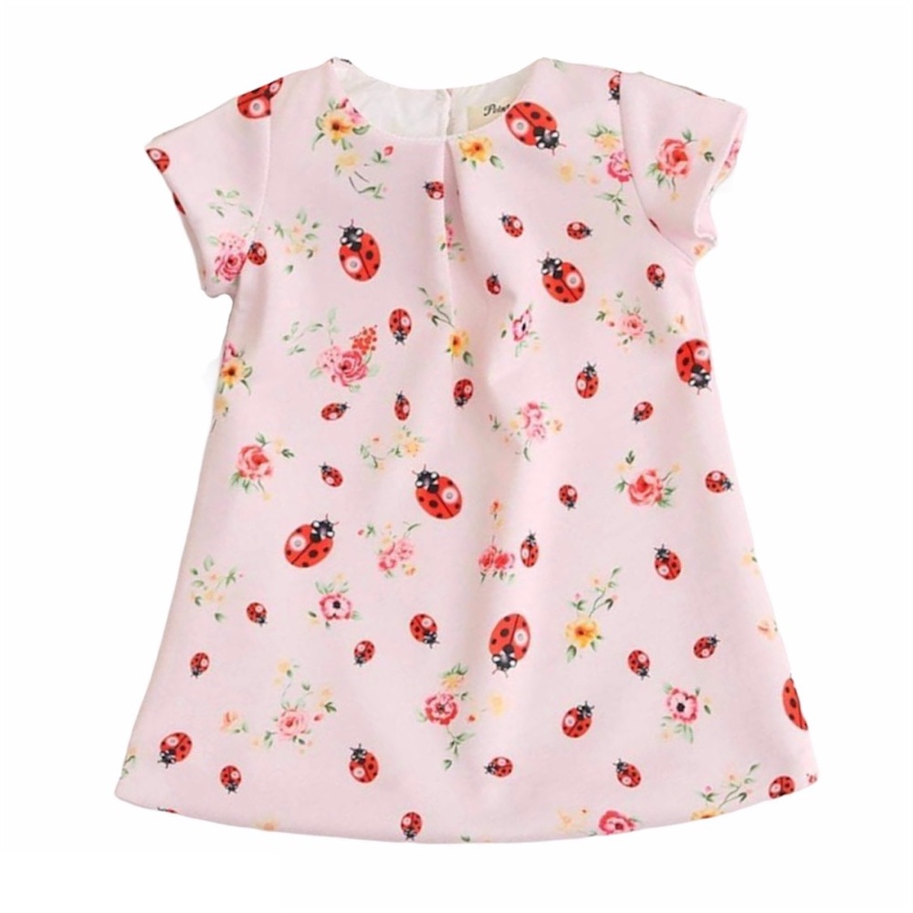 Girls Lady Bug Spring Dress